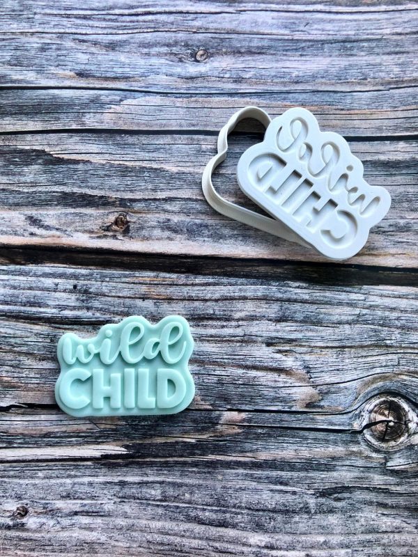 wild child Wild Child Cookie Cutter and Fondant Stamp Embosser, Jungle Birthday, Jungle Theme, Safari Theme