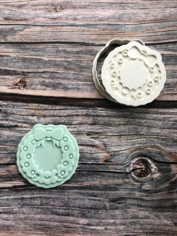 Wreath Cookie Cutter and Embosser