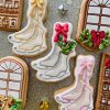 01a47bbd-6b54-4772-8b66-c0d05c0eed57 Floral Ice Skate Cookie Cutter and Fondant Stamp, Christmas, Winter, Figure Skating