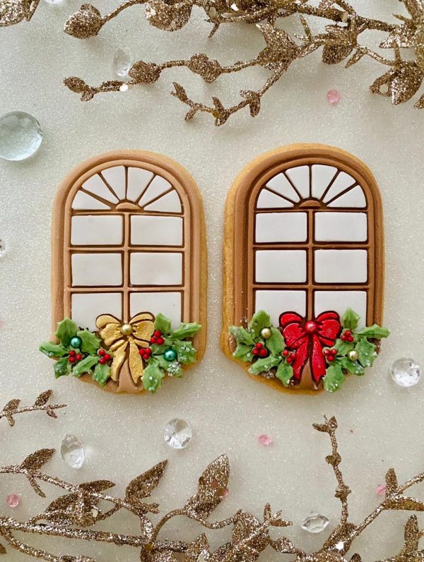 Window Cookie Cutter and Fondant Stamp, New Home, Christmas