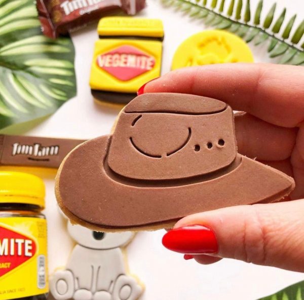 Akubra Cookie Cutter and Fondant Stamp, Hat, Australian Hat, Australia Day