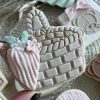 Basket Cookie Cutter and Fondant Stamp, Picnic Basket, Easter, Peter Rabbit, New Home, New Baby, Hamper