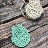 bauble 2 Bauble Cookie Cutter and Fondant Stamp, Christmas, Decoration