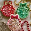 baubles Bauble Cookie Cutter and Fondant Stamp, Christmas, Decoration