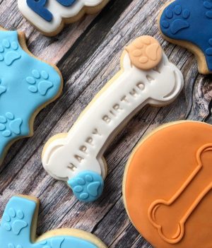 Bone Cookie Cutter and Fondant Stamp Embosser, Dog Bone, Dinosaur Bone, Bluey, Paw Patrol