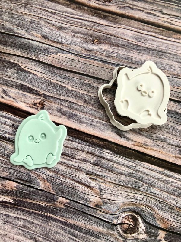 Chick Cookie Cutter and Fondant Stamp Embosser, Farm Animal, Cute Chick, Groovy Chick, Easter