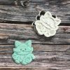 fox 2 Wolf Cookie Cutter and Fondant Stamp Embosser, Woodland Theme, Big Bad Wolf