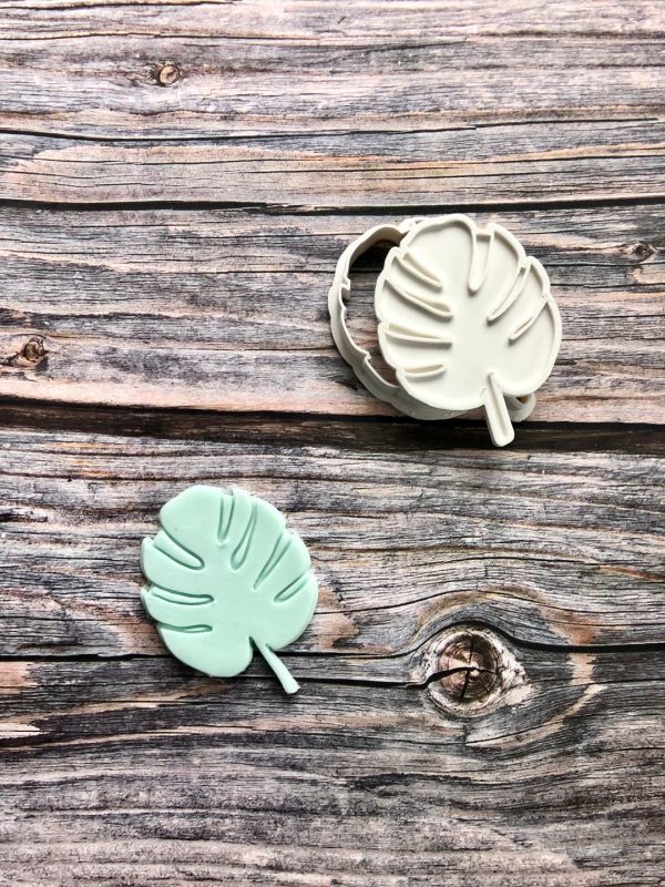 Leaf Cookie Cutter and Fondant Stamp