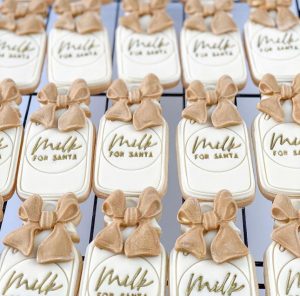 Milk For Santa Cookie Cutter and Fondant Stamp Embosser