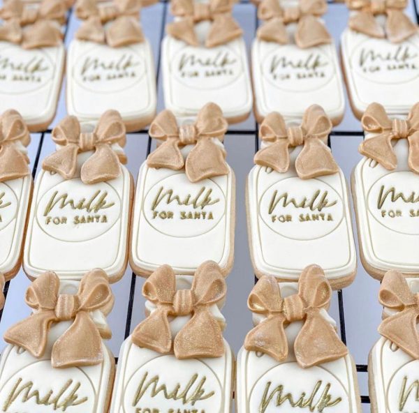 Milk For Santa Cookie Cutter and Fondant Stamp Embosser