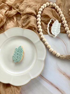 Olive Leaf Cookie Cutter and Fondant Stamp, Pretty Leaf