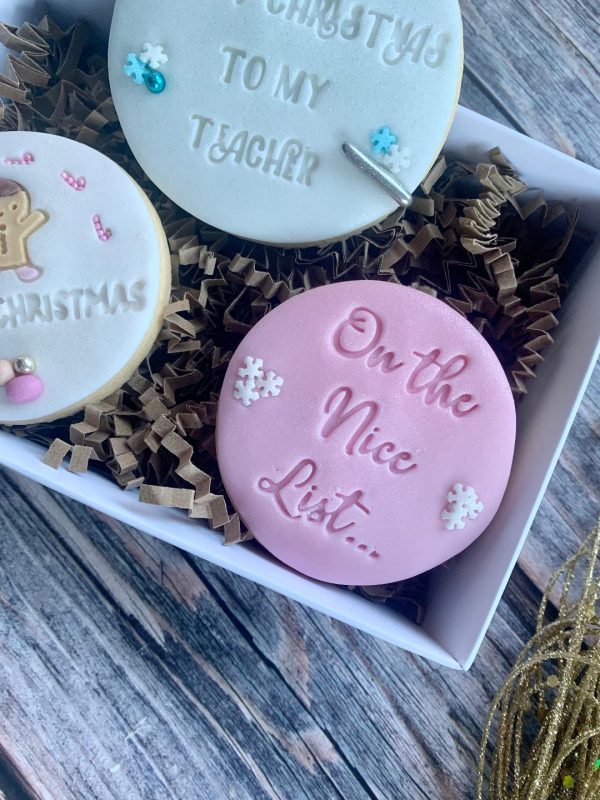 On The Nice List Cookie Stamp