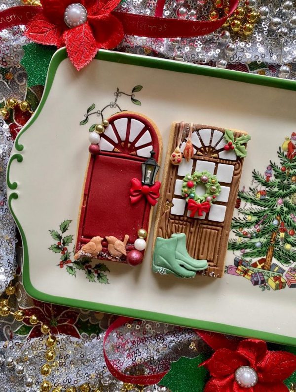 penny both Rectangle Door Cookie Cutter and Fondant Stamp, New Home, Christmas Door, Easter Door