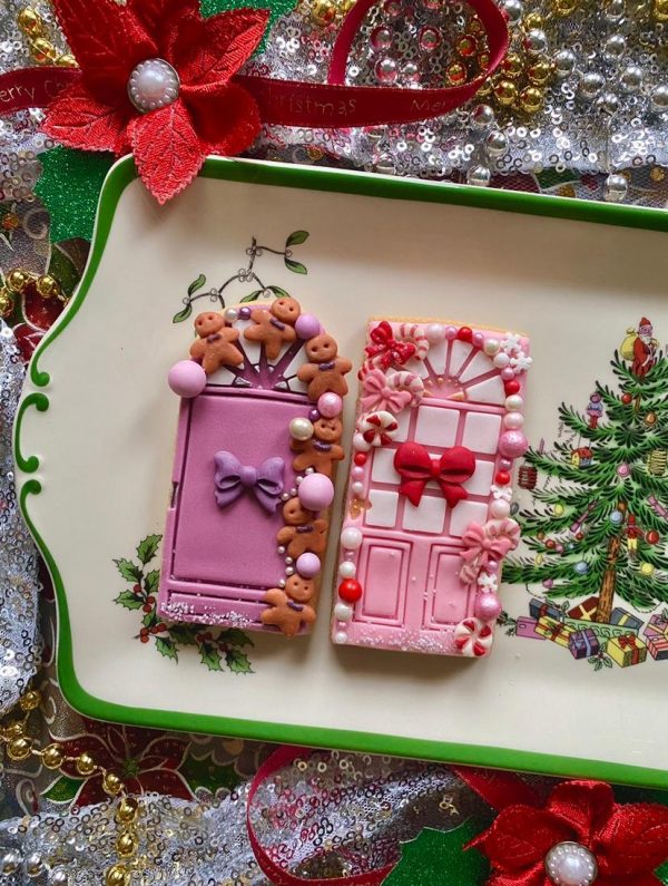 penny both 3 Oval Door Cookie Cutter and Fondant Stamp, New Home, Arch, Christmas Door, Easter Door