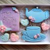 teapot and cup Tea Cup Cookie Cutter and Fondant Stamp, Teacup, Afternoon Tea, Mother's Day, Tea Party