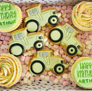 Tractor Cookie Cutter and Fondant Stamp, Farm Theme, Farmer