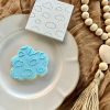 Clouds 2 Cloud Pattern Fondant Stamp Embosser, Birthday, Sky, Toy Story, Cloud Nine, 9, Cloud Wine