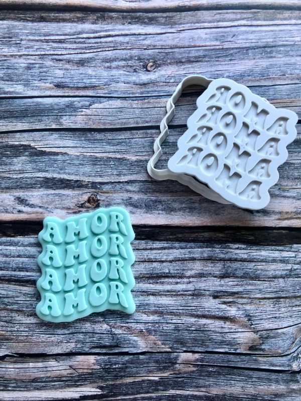 Amor Cookie Cutter and Fondant Embosser