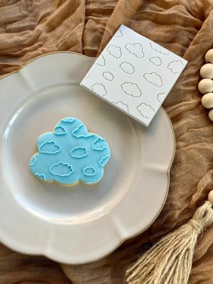Cloud Pattern Fondant Stamp Embosser