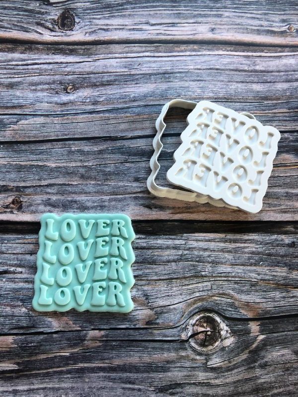 Lover Cookie Cutter and Fondant Embosser Lover Cookie Cutter and Fondant Embosser