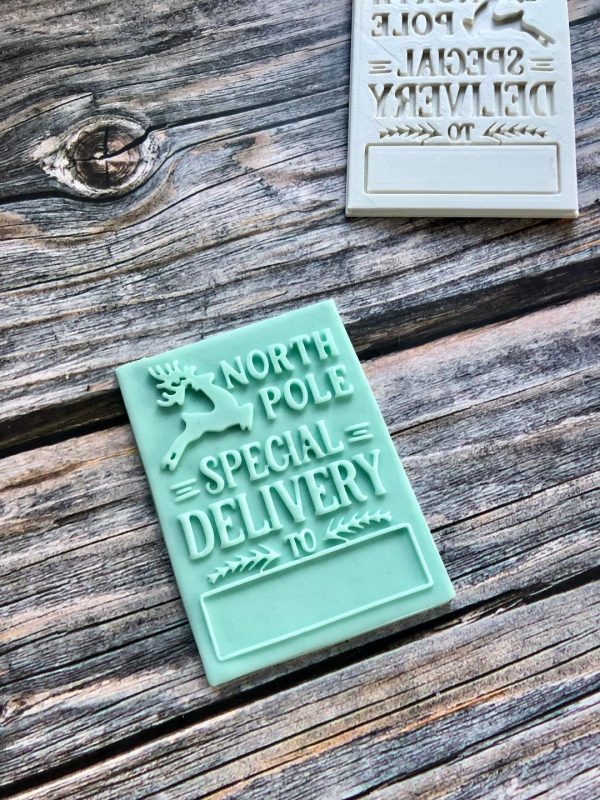 North Pole Cookie Cutter and Fondant Stamp