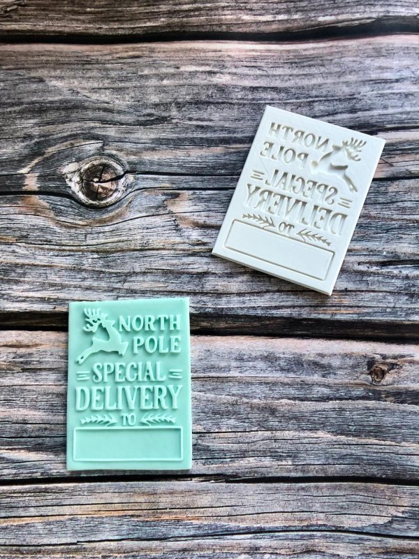 North Pole Cookie Cutter and Fondant Stamp