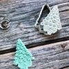 paw tree Paw Pattern Christmas Tree Cookie Cutter and Fondant Stamp Embosser, Pet Gift, Dog Lover, Pawfect Christmas