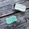 Stupid Cupid Cookie Cutter and Fondant Stamp Embosser, Valentines Day Embosser, Galentines, Palentines