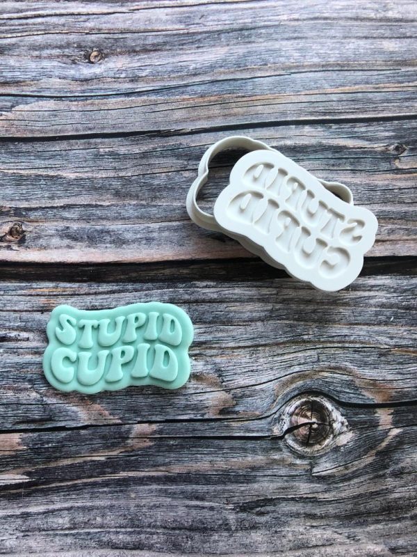 Stupid Cupid Cookie Cutter and Fondant Embosser