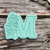 3B5AA390-2CBA-49DF-ADDB-B85F70C7ECD8 Letter M Cookie Cutter and Fondant Stamp, Mum, Mothers Day, Mam, Mama, Mom, Mother's Day