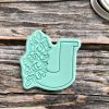 Letter U Cookie Cutter and Fondant Stamp, Floral U, Mum, Mother’s Day, Alphabet, Letters