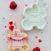 4540e5ba-54c4-4669-97b5-06deba4b48e8 Heart Trolley Cookie Cutter and Fondant Stamp Embosser, Valentines, Romantic, Wedding, Engagement
