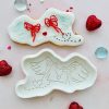 Heart Envelope Cookie Cutter and Fondant Stamp Embosser, Valentines, Romantic, Wedding, Engagement, Love Letter