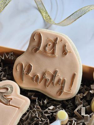 Let's Party Cookie Cutter and Fondant Stamp Embosser