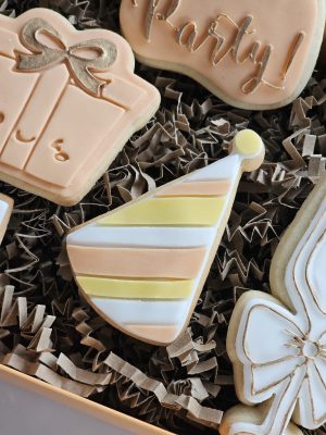 Party Hat Cookie Cutter and Fondant Stamp, Birthday Party