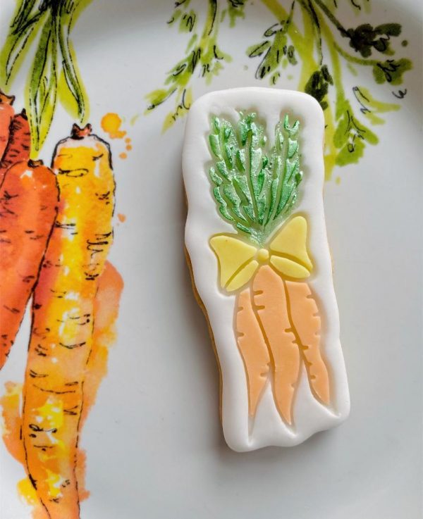 Bunch of Carrots Cookie Cutter and Fondant Stamp, Easter, Peter Rabbit, Carrots, Allotment, Vegetables