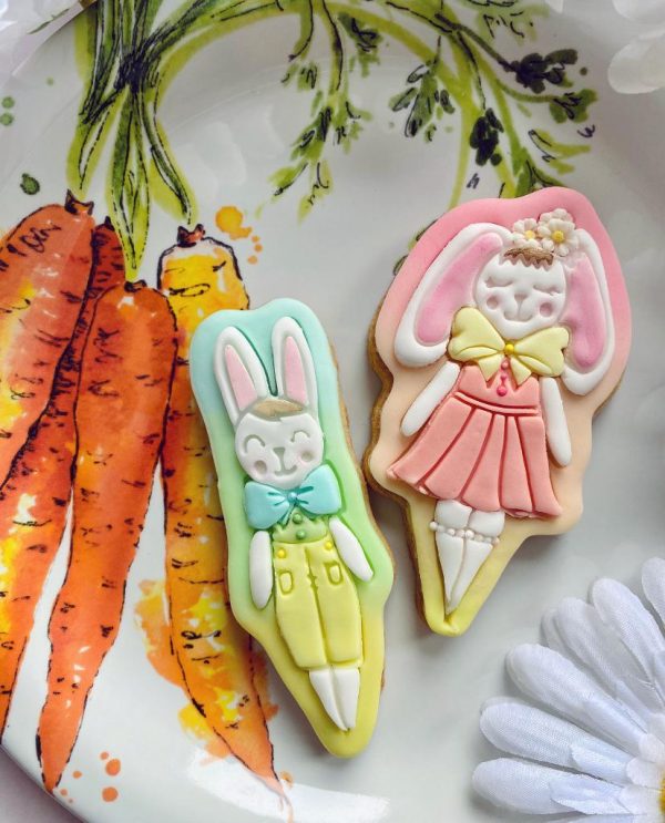 Easter Bunnies Smart Rabbit Cookie Cutter and Fondant Stamp, Easter, Peter Rabbit, Bunny