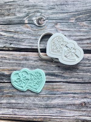 Box of Chocolates Cookie Cutter and Fondant Stamp Embosser, Valentines, Love Heart, Heart Chocolates