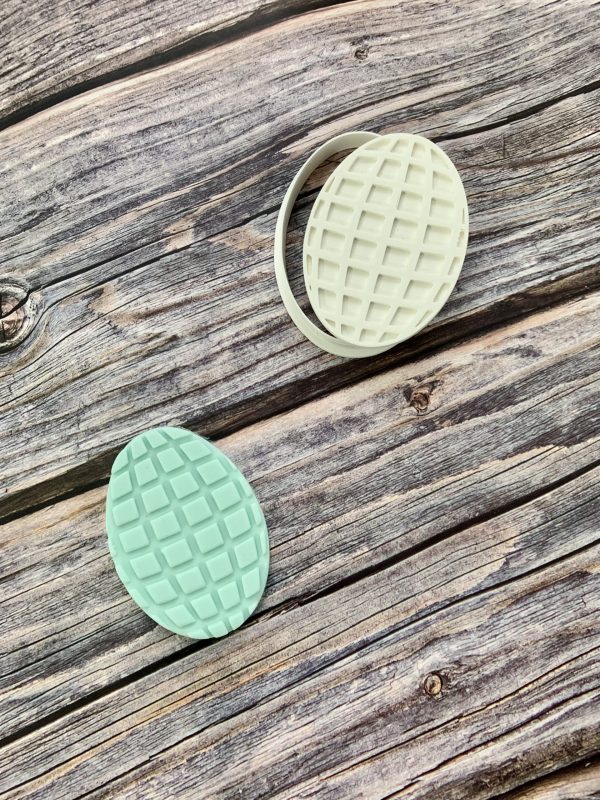 IMG_2683 Disco Ball Easter Egg Cookie Cutter and Fondant Stamp, Disco Egg, Party Egg, Easter Party