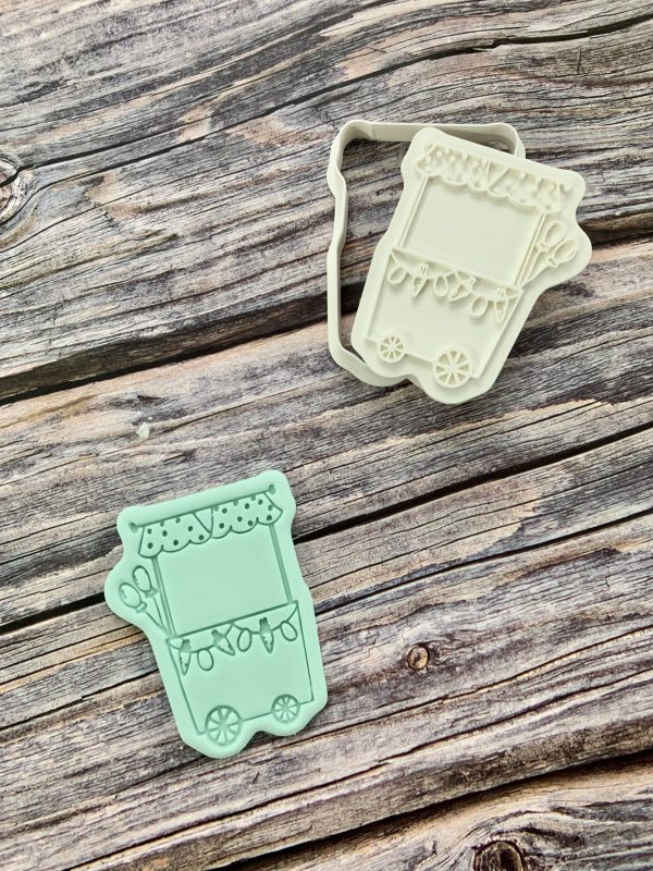 IMG_2719 Easter Cart Cookie Cutter and Fondant Stamp, Easter, Easter Stall, Easter Trolley