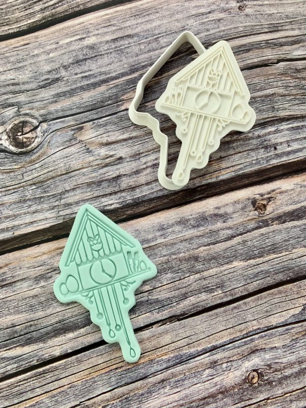 Cuckoo Clock Cookie Cutter and Fondant Stamp, Easter, Cute Easter Decoration