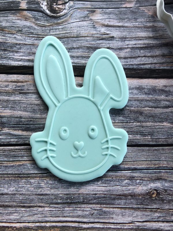 Bunny Rabbit Cookie Cutter and Fondant Stamp Embosser, Easter Bunny, Cute Bunny, Cute Rabbit