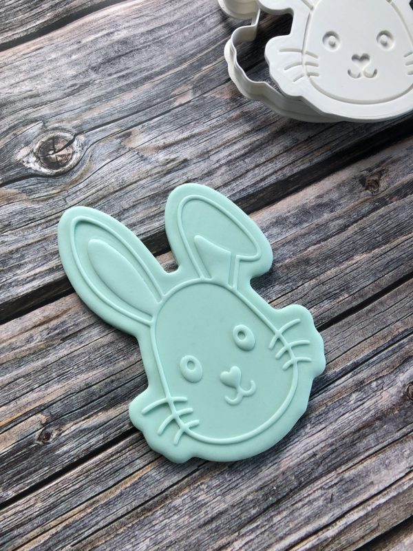 Bunny Rabbit Cookie Cutter and Fondant Stamp Embosser, Easter Bunny, Cute Bunny, Cute Rabbit