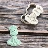 Giraffe Cookie Cutter and Fondant Stamp Embosser, Zoo Animal, Safari