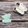 Elephant Cookie Cutter and Fondant Stamp Embosser, Zoo Animal, Circus Animal, Safari