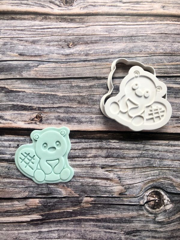 IMG_6622 Beaver Cookie Cutter and Fondant Stamp Embosser, Woodland Animal, Cute Beaver
