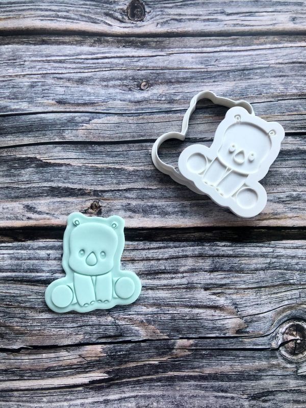 IMG_6630 Rhino Cookie Cutter and Fondant Stamp Embosser, Rhinoceros, Safari Animal, Zoo Animal