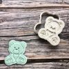 Teddy Bear Cookie Cutter and Fondant Stamp Embosser, Cute Bear, I Love You Beary Much
