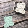 Teddy Bear Cookie Cutter and Fondant Stamp Embosser, Cute Bear, I Love You Beary Much