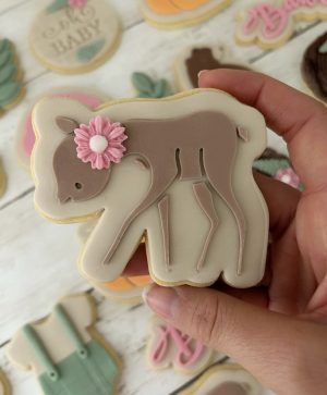 Deer Cookie Cutter and Fondant Stamp Embosser, Woodland Animal, Cute Deer, Bambi